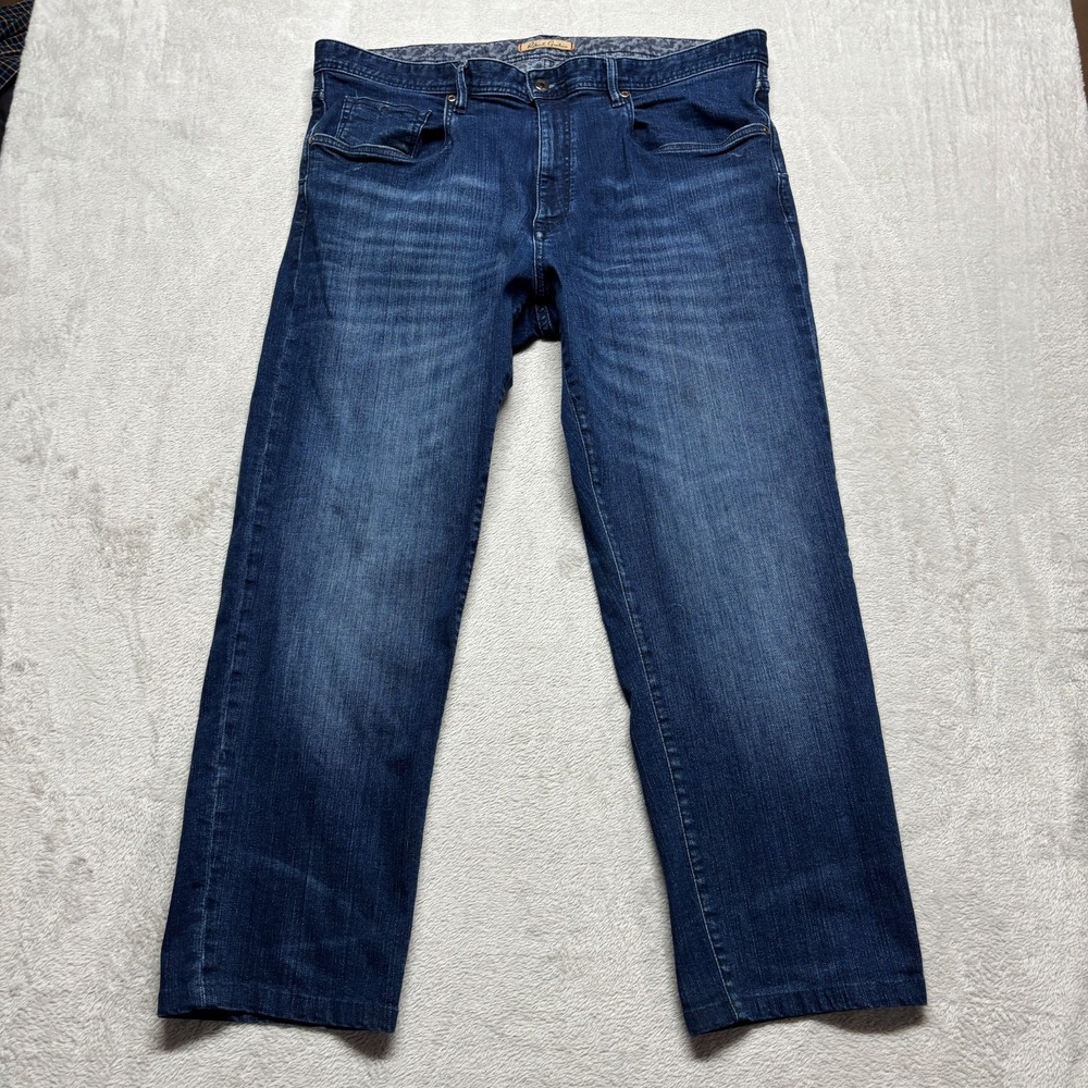 Robert Graham Jeans Mens 42x30 Dark Blue Wash Lugger Perfect Fit Stretch Denim